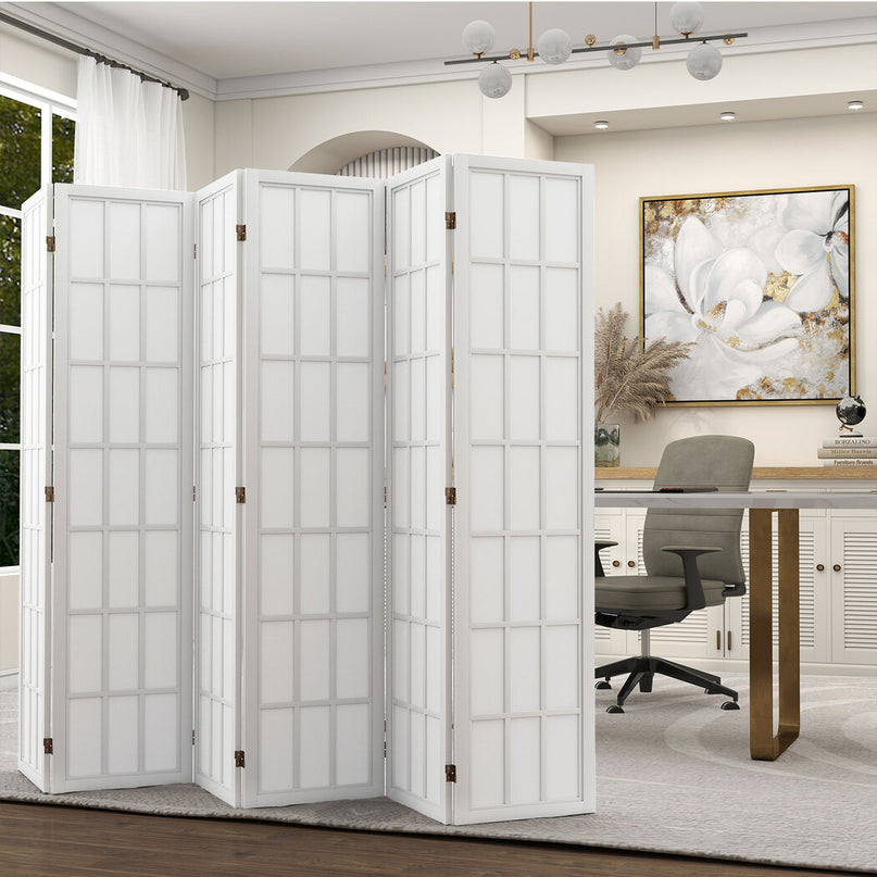 Levede 6 Panel Room Divider 170cm Freestanding Screen-2006732767970332679