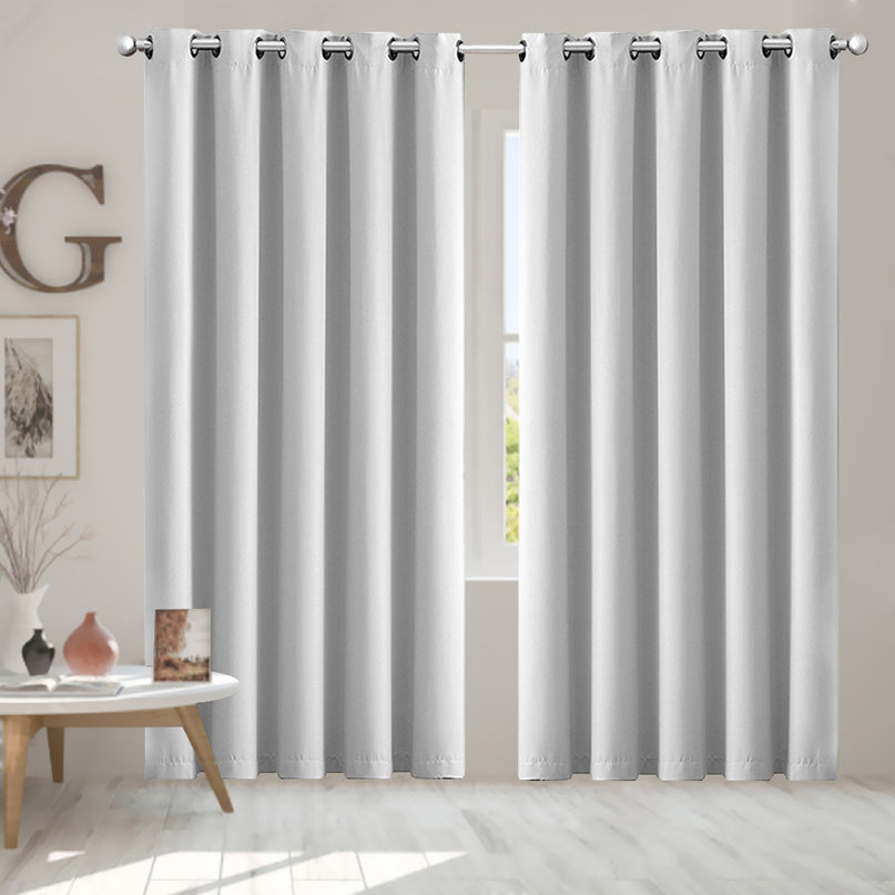 2x Blockout Curtains Panels 3 Layers Grey-2018816694482505734
