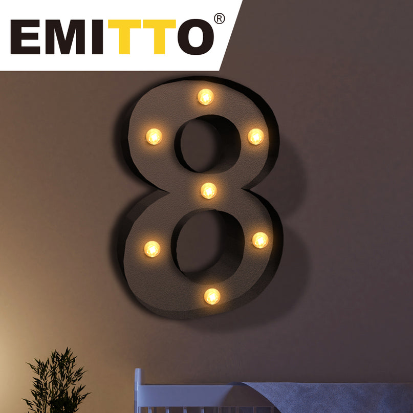 LED Metal Number Lights Free Standing-2006733354837348359