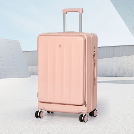 Slimbridge 26" Luggage Trolley Travel Hard Pink-2018816860824408071