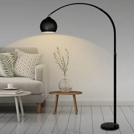 EMITTO Modern LED Floor Lamp Stand Reading Black-2029387270062215175