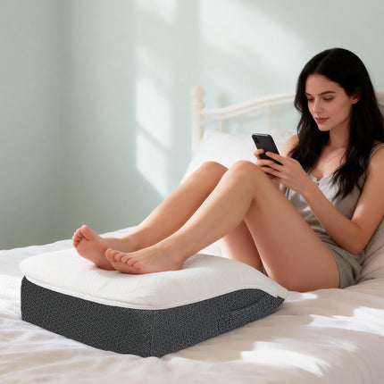 Dreamz Memory Foam Leg Elevation Pillow Bed Wedge Improve Circulation Support-2029334096278327303