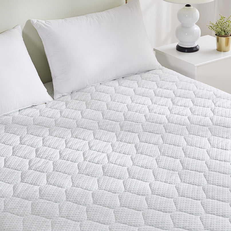 Dreamz Mattress Protector Topper Bamboo Double-2018816693085802503