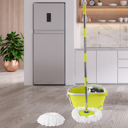 Cleanflo Spin Mop Bucket Set 360? Spinning Green-2018816681010401287