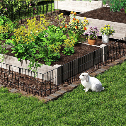Mountview 25 Pcs Garden Fence Border Rustproof Metal-2006733422801850374