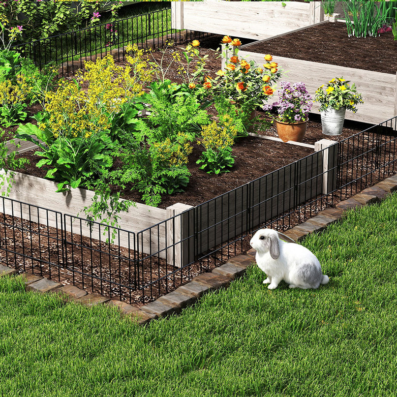 Mountview 25 Pcs Garden Fence Border Rustproof Metal-2006733422801850374