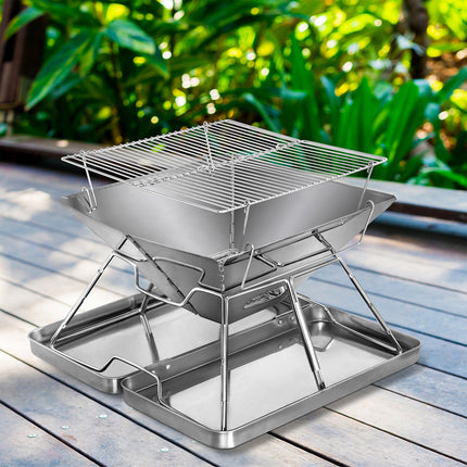 Levede Folding BBQ Portable Charcoal Grill 2-IN-1-2006732907498049543