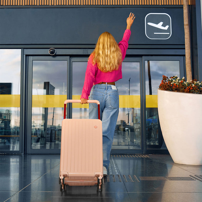 Slimbridge 26" Luggage Wide Handle Hard Case Pink-2018816841799045127