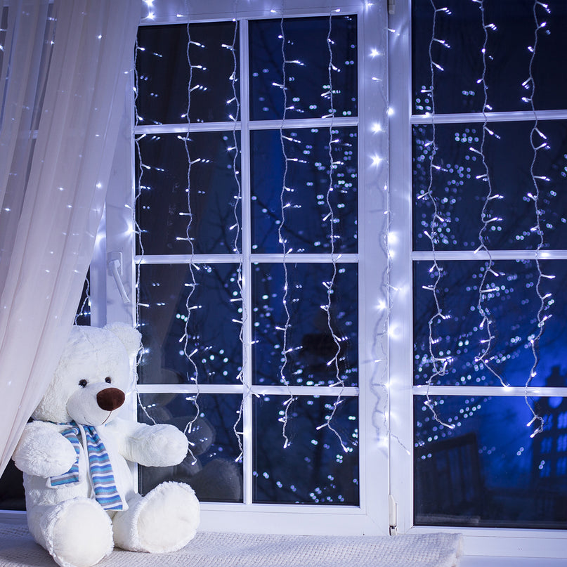 Curtain Fairy String Lights Wedding Cool White 300 LED-2018816729056153607