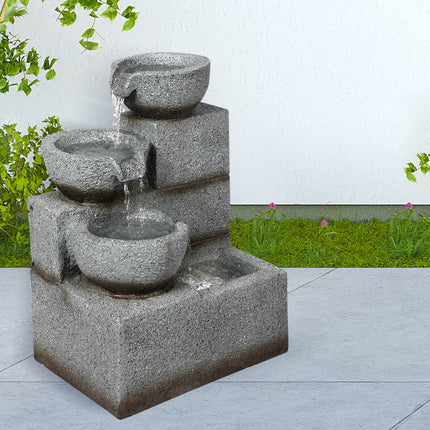 Lambu Electric Fountain Water Bird Bath-2018816914322755591