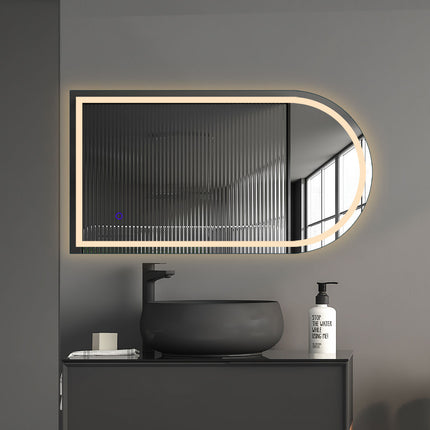 EMITTO LED Wall Mirror Arch Anti-fog 50*90cm 50x90-2006733285018963975