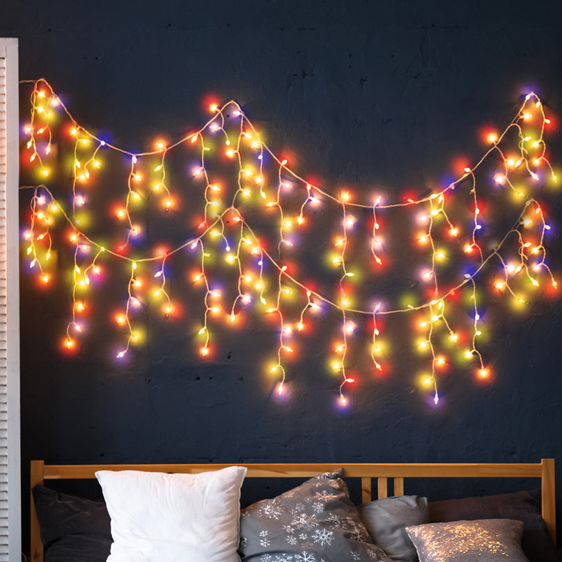 Curtain Fairy String Lights Wedding Multi Colour 500 LED-2029387301993451527