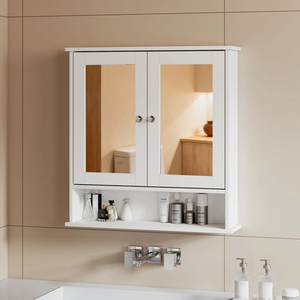 Levede Bathroom Mirror Cabinet Storage Cupboard Shelf-2029387288269688839