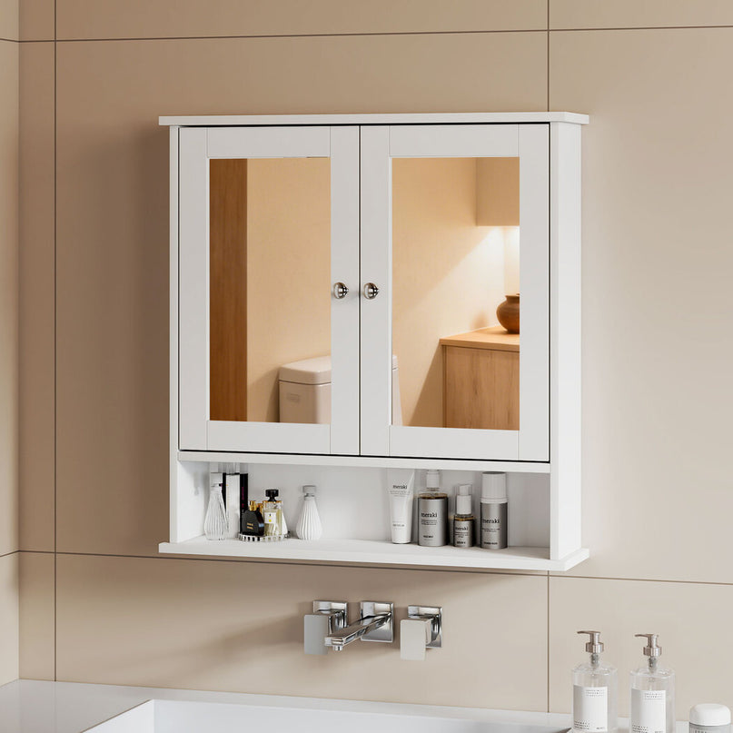 Levede Bathroom Mirror Cabinet Storage Cupboard Shelf-2029387288269688839