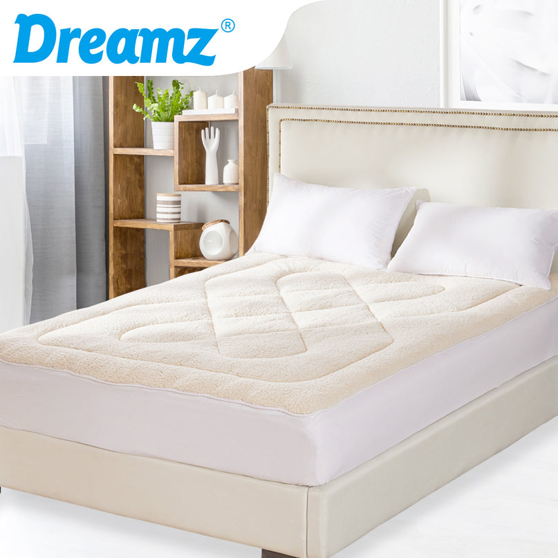 DreamZ Mattress Topper 100% Wool Underlay King-2018816830092742663
