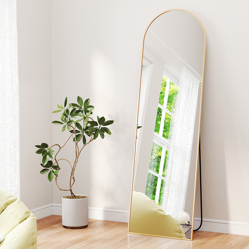 Yezi 165X60CM Full Length Mirror Wall Mounted Mirror Gold-2018816839831916551