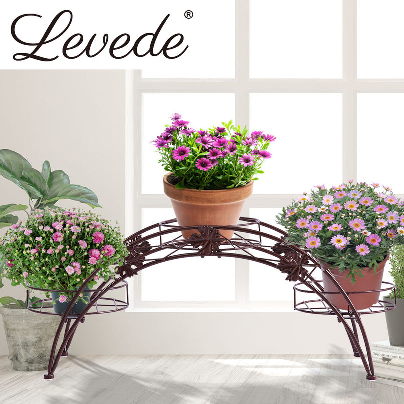 2X Plant Stand Outdoor Indoor Metal Bronze-2018816788816596999