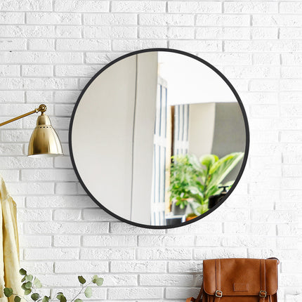 Wall Mirror Round Shaped Bathroom Makeup Small-2029387281844015111