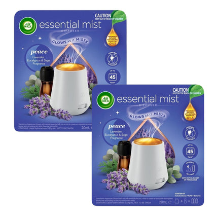 Air Wick Essential Mist Diffuser Peace Lavender Eucalyptus Sage 20mL x2-2029334102037106688