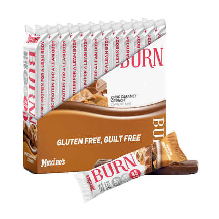 Maxines Burn Caramel Crunch Bar 12x40g-2017004944128872448