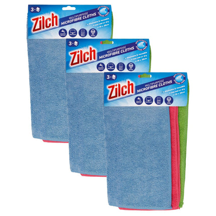 3x Zilch 30x30cm Microfibre Cloth 3pk-2018816606741860352