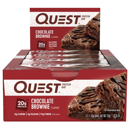 Quest Chocolate Brownie Protein Bars 12x60g-2029334133012041728