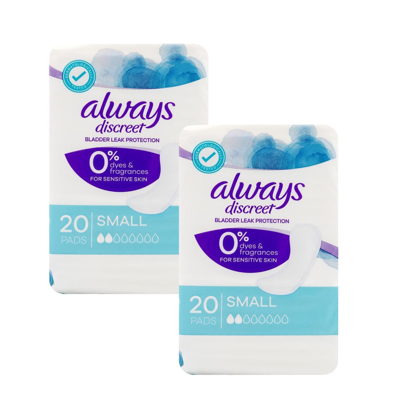 Always Small Discreet Bladder Leak Protection Pads 20 Pack x2-2029334104473997312