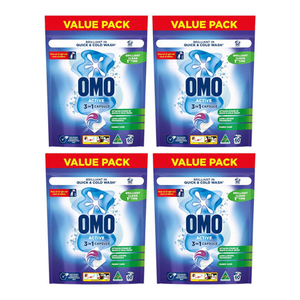 Omo 3 in 1 Active x 240 Laundry Capsules-2029334126527647744