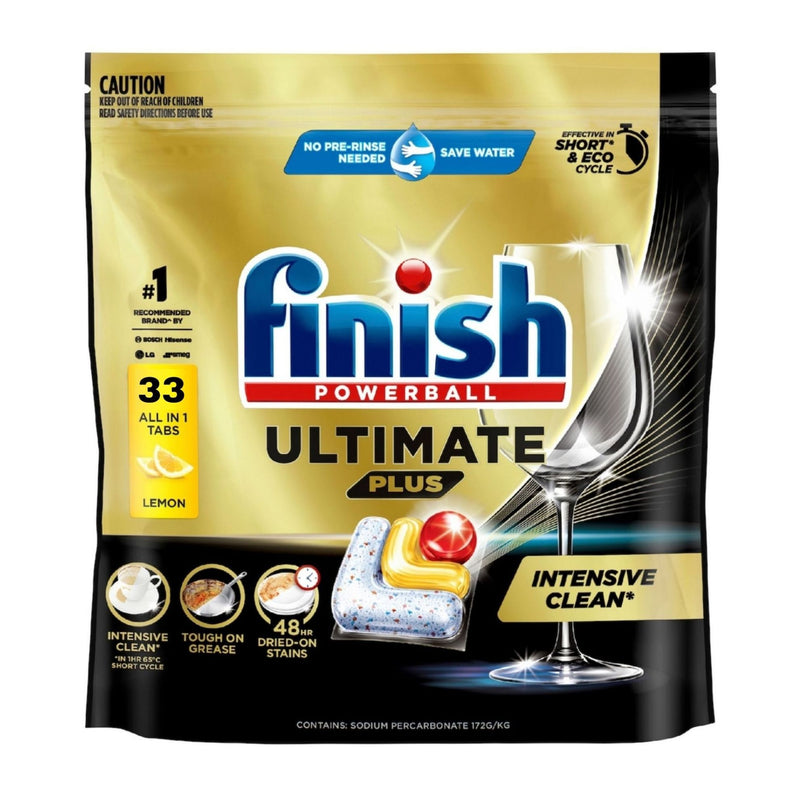 Finish Ultimate Plus x 33 Lemon Dishwasher Tablets-2029334113286230016