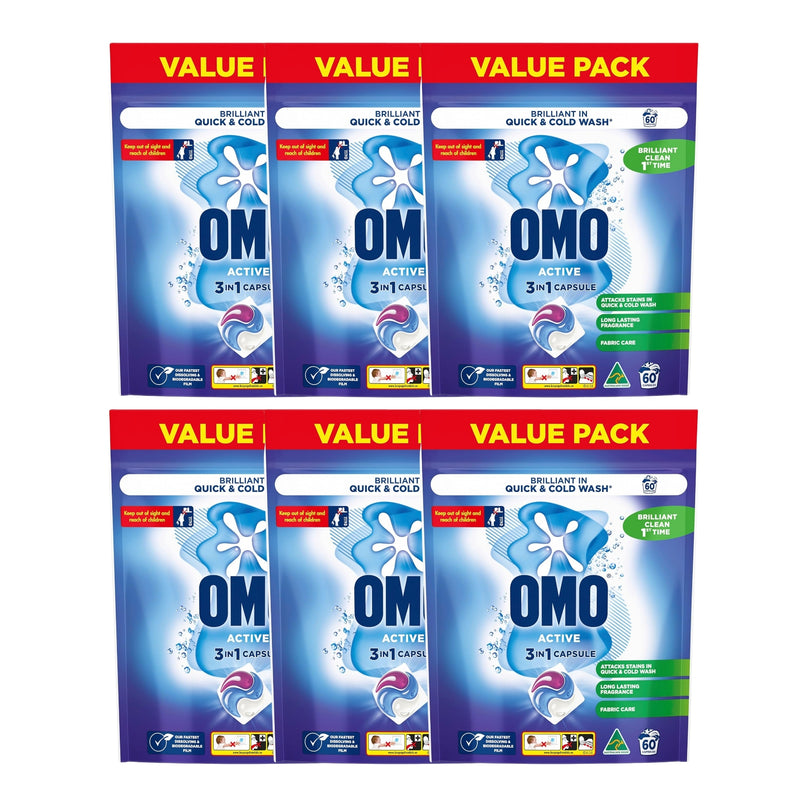 Omo 3 in 1 Active x 360 Laundry Capsules-2029334126863192064