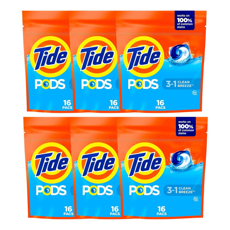 Tide 3 in 1 Clean Breeze x 96 Laundry Pods-2029334136342319104
