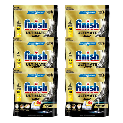 Finish Ultimate Plus x 198 Lemon Dishwasher Tablets-2029334114489995264