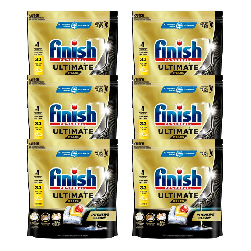 Finish Ultimate Plus x 198 Lemon Dishwasher Tablets-2029334114489995264