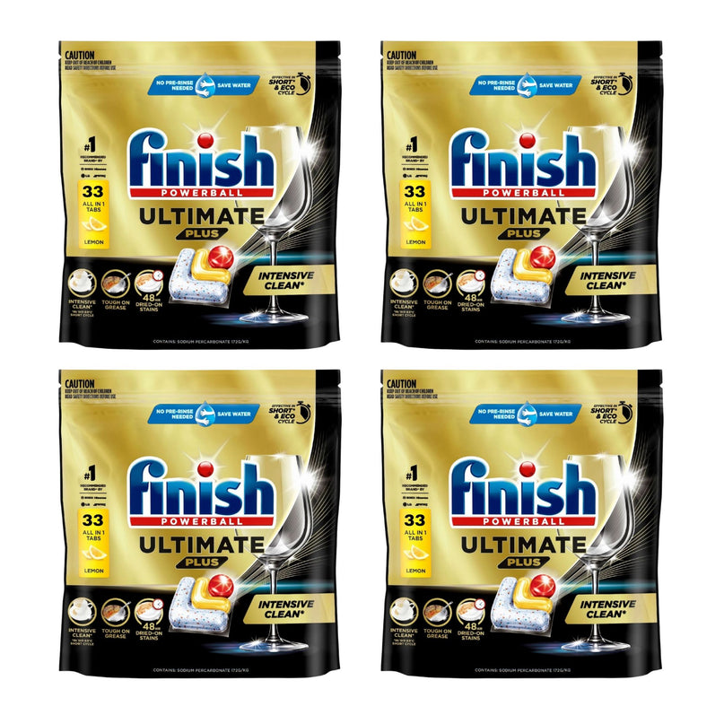 Finish Ultimate Plus x 132 Lemon Dishwasher Tablets-2029334114074759168