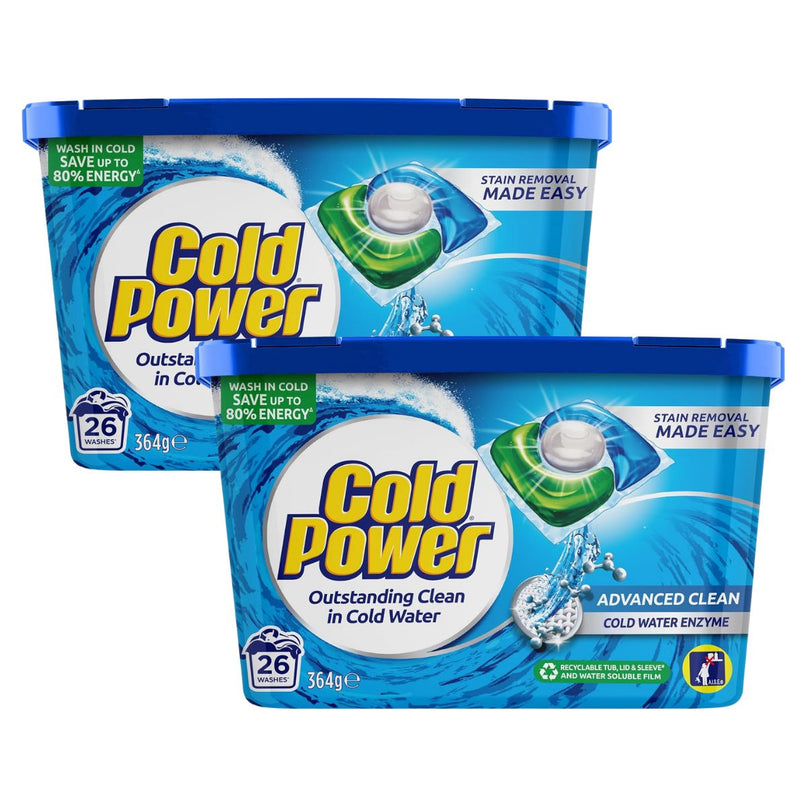 Cold Power Advanced Clean x 52 Laundry Detergent Capsules-2017004931952807936