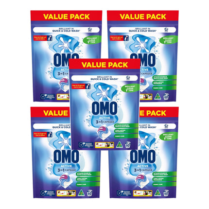 Omo 3 in 1 Active x 300 Laundry Capsules-2029334126703808512