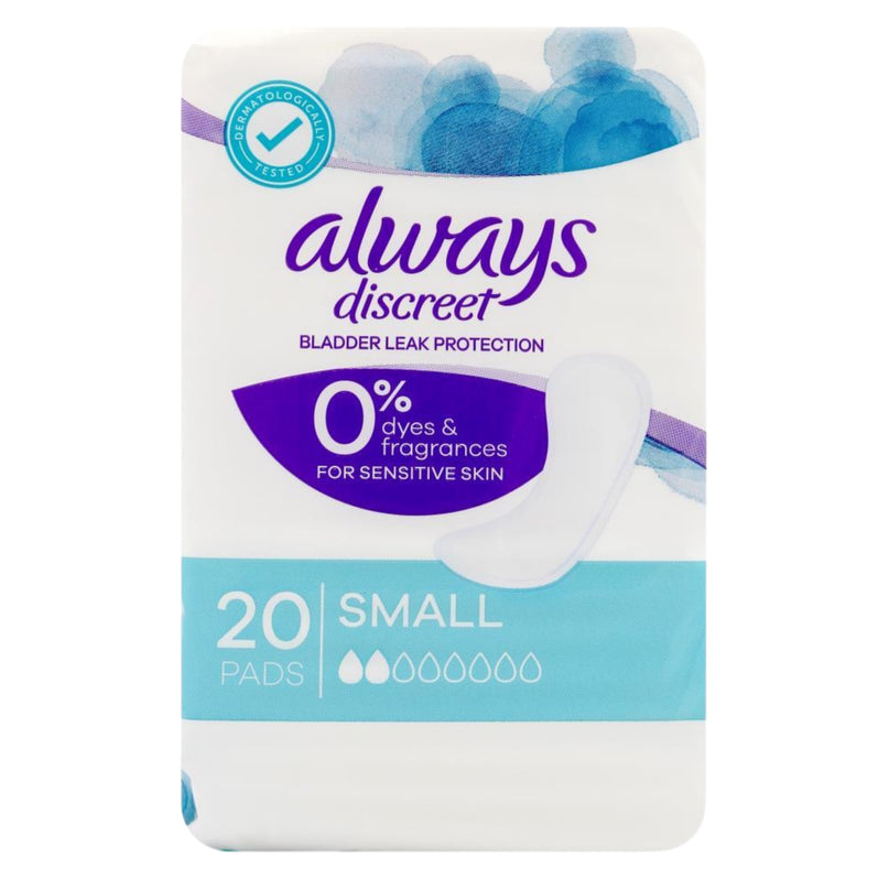 Always Small Discreet Bladder Leak Protection Pads 20 Pack-2029334104251699200