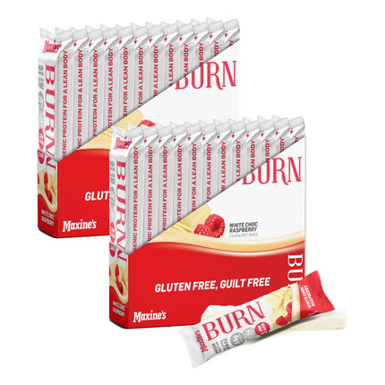 Maxines Burn White Choc Raspberry Bar 12x40g x2-2017004944753823744