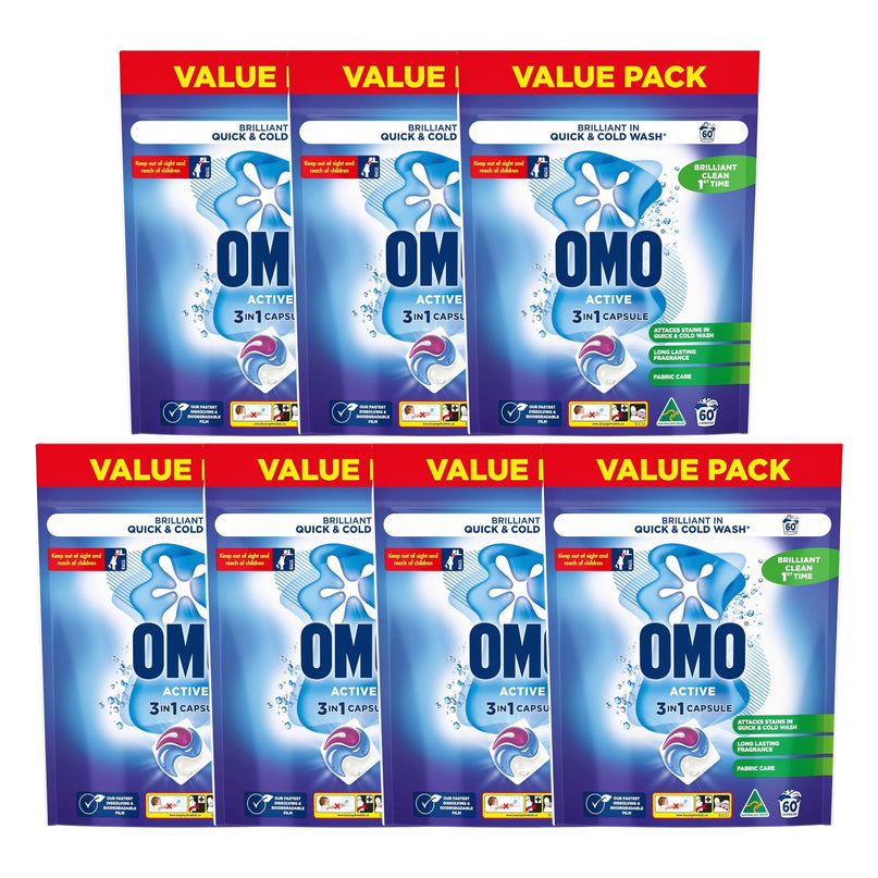 Omo 3 in 1 Active x 420 Laundry Capsules-2029334127056130048