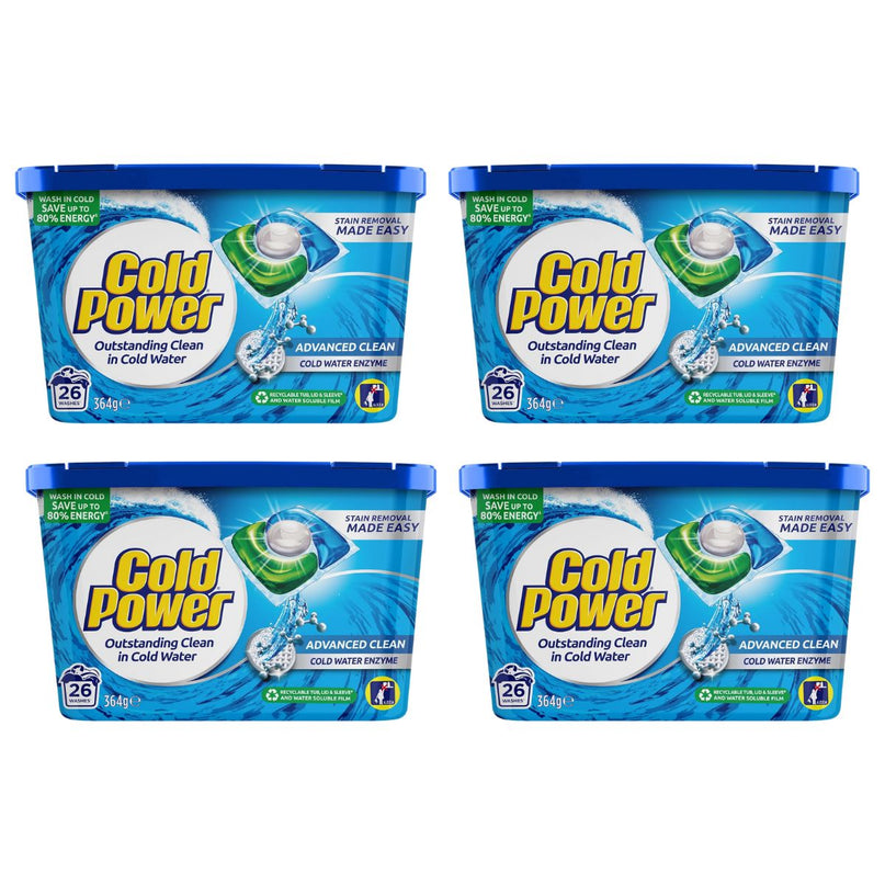 Cold Power Advanced Clean x 104 Laundry Detergent Capsules-2017004932254797824