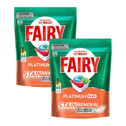 Fairy Platinum Plus x 136 Tropical Dishwasher Tablets-2029334108563443712