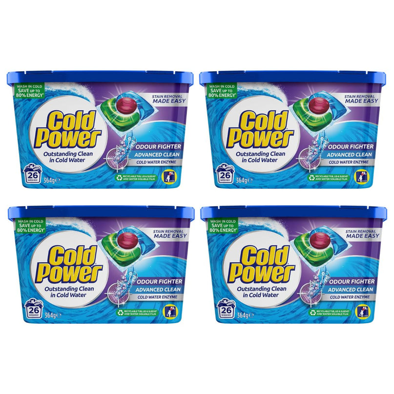 Cold Power Odour Fighter x 104 Laundry Detergent Capsules-2017004932917497856
