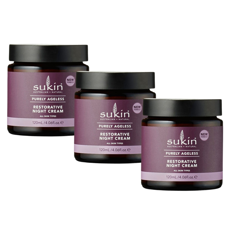 Sukin Purely Ageless Restorative Night Cream 120ml x3-2017004955377995776