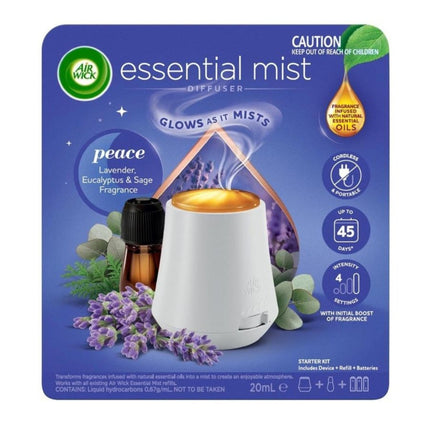 Air Wick Essential Mist Diffuser Peace Lavender Eucalyptus Sage 20mL-2029334101848363008