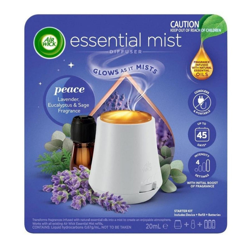 Air Wick Essential Mist Diffuser Peace Lavender Eucalyptus Sage 20mL-2029334101848363008
