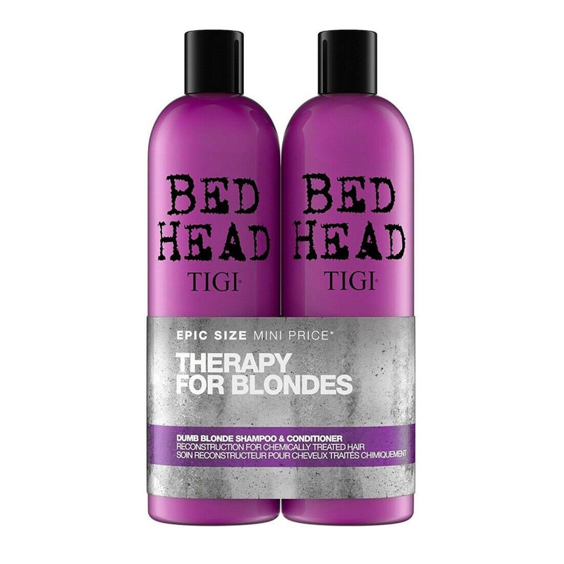 Tigi Bed Head Dumb Blonde Shampoo 750ml & Conditioner 750ml Bundle-2029334137185374208