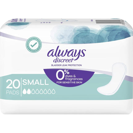 Always Small Discreet Bladder Leak Protection Pads 20 Pack x2-2029334104473997313
