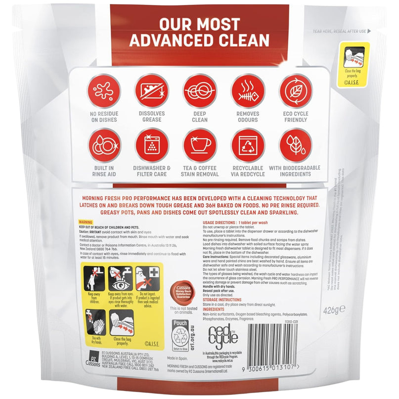 Morning Fresh Pro Performance x 176 Lemon Dishwasher Tablets-2029334117237264385