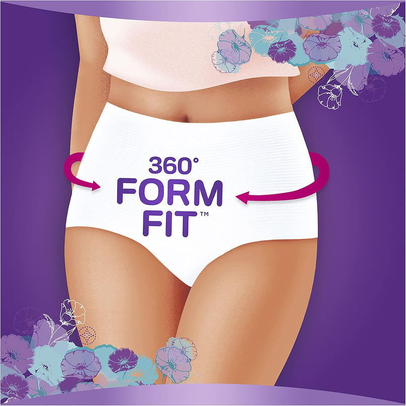 Always Discreet Night Pants Large 16-22 95-125cm 70-100cm 8 Pack-2029334102422982657