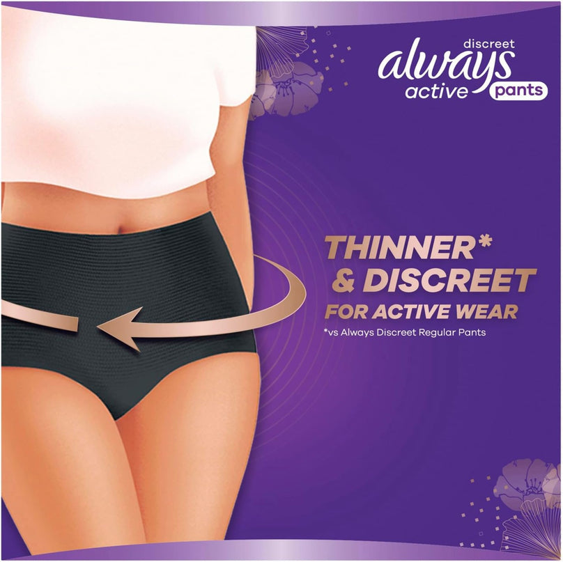 Always Discreet 5 in 1 Pants Large 16-22 95-125cm 8 Pack x2-2029334103249260546